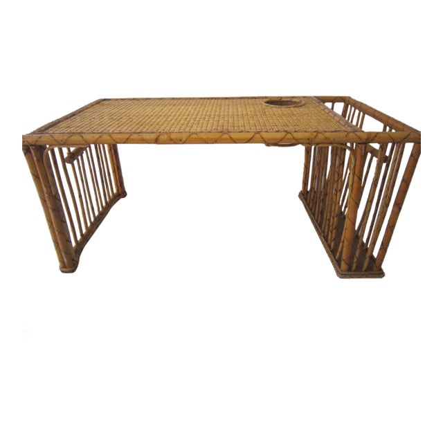 Vintage Bamboo Bed Tray For Sale