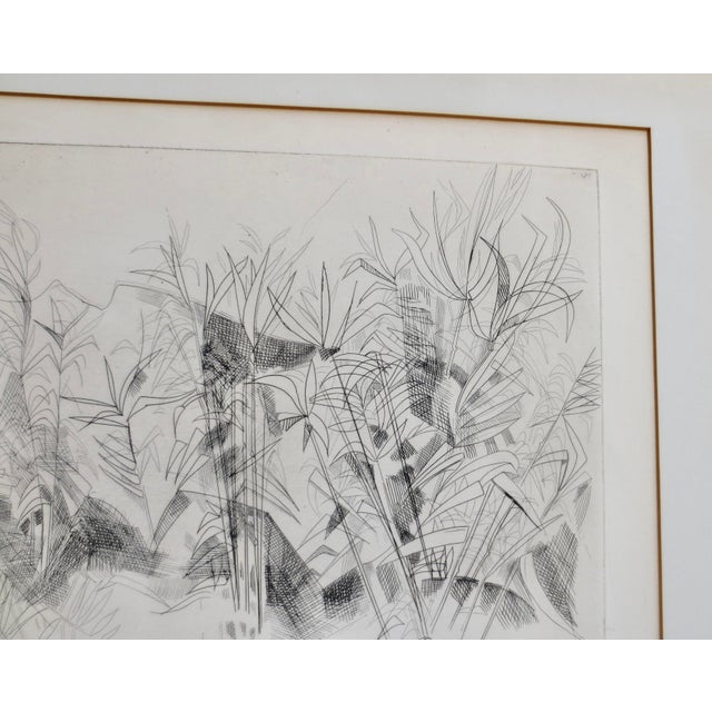 Drypoint Etching by Camille Hilaire 1950 For Sale - Image 10 of 11