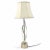 Murano Italian Mid-Century Modern Sculptural Clear Murano Glass Table Lamp For Sale - Image 4 of 10