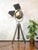 Wood Fiberglass Film Studio Spotlight Floor Lamp from Mole-Richardson, England, 1950s For Sale - Image 7 of 18