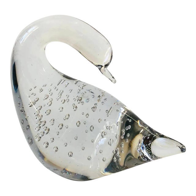 Art Glass Swan by Irice For Sale