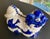 Ceramic 19th C. Chinoiserie Blue and White Foo Dogs, a Pair For Sale - Image 7 of 12