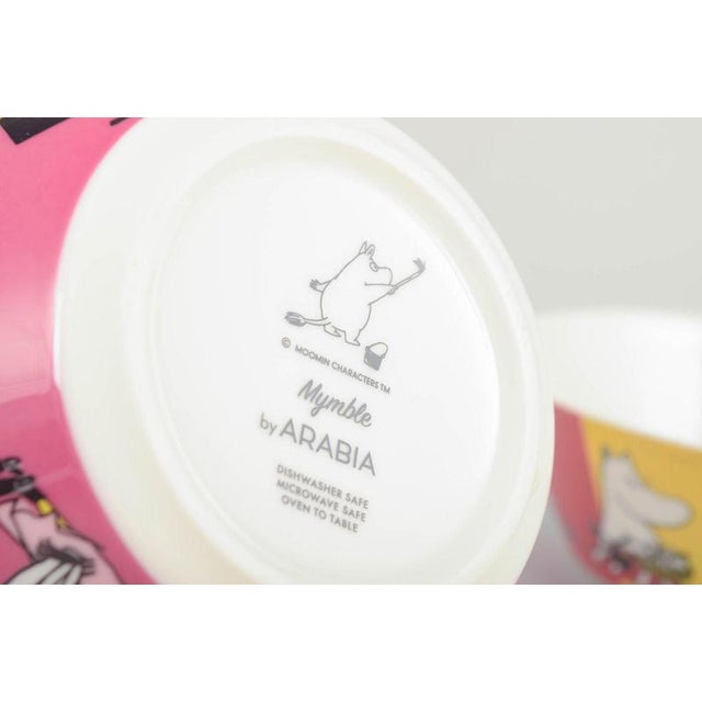 Porcelain Moomin Bowls, Set of 2 For Sale - Image 4 of 5