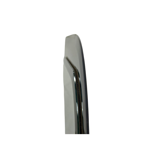 Modern Vintage Wall Mirror in Clear and Smoked Glass, 1970s For Sale - Image 3 of 9