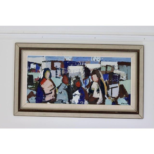 Gösta Falck, People, 1960s-1970s, Oil on Canvas, Framed For Sale - Image 8 of 11