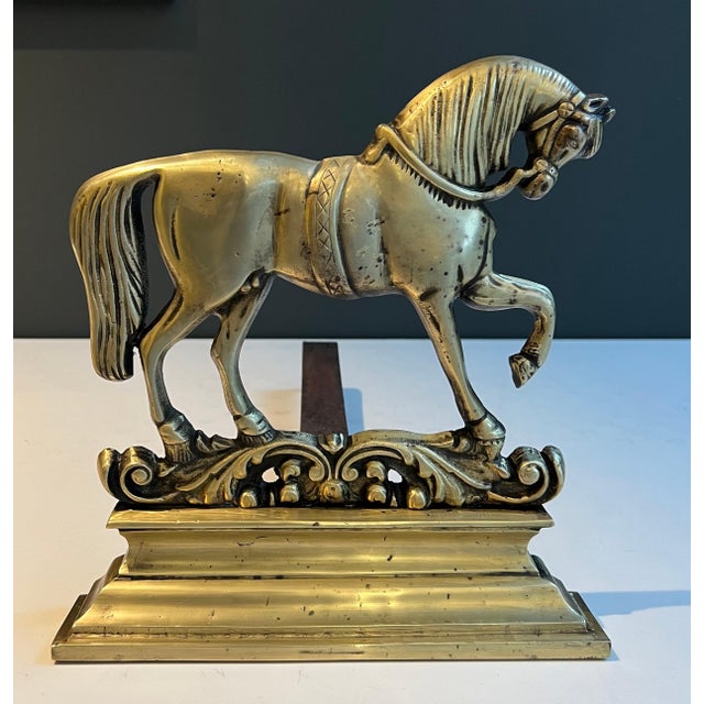 Pair of bronze horses. Work in French. For Sale - Image 6 of 12