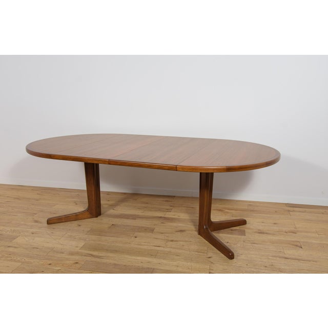 Mid-Century Modern Round Extending Dining Table in Teak, Denmark, 1960s For Sale - Image 9 of 18
