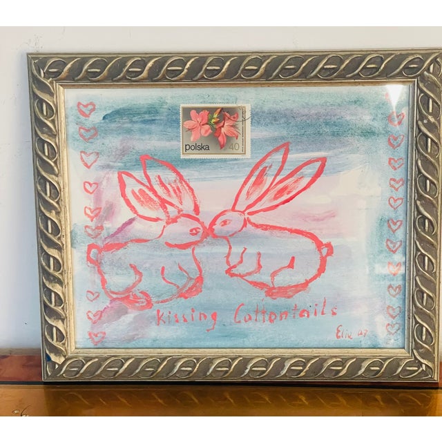 Abstract Original Abstract Sketch From Moon Bunies Series by Elia For Sale - Image 3 of 5