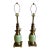 Vintage Stiffel Celadon Green Ceramic & Solid Brass “Ostrich Egg” Table Lamps – Pair For Sale