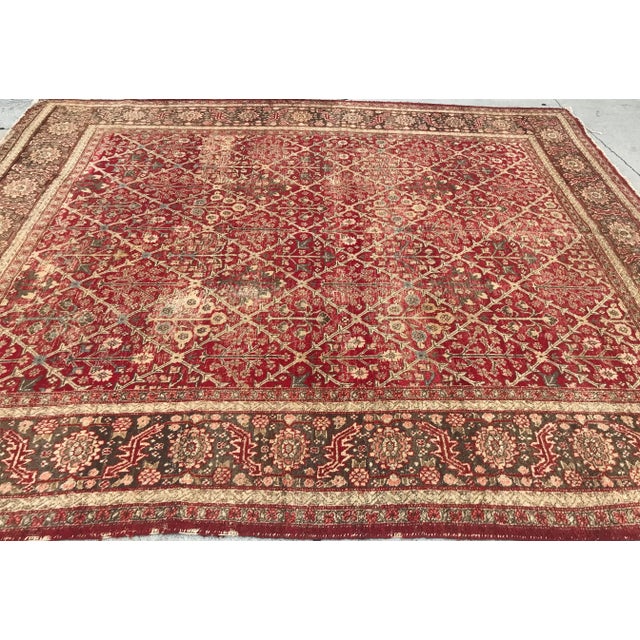 Antique Bakshayesh Design Rug - 8′6″ × 10′ For Sale - Image 4 of 13