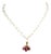 1990s 18K Gold Chain with Pink Tourmaline Drops For Sale