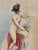 J. Salmony, Young Naked Woman and Rose Bush, Watercolor For Sale - Image 3 of 7