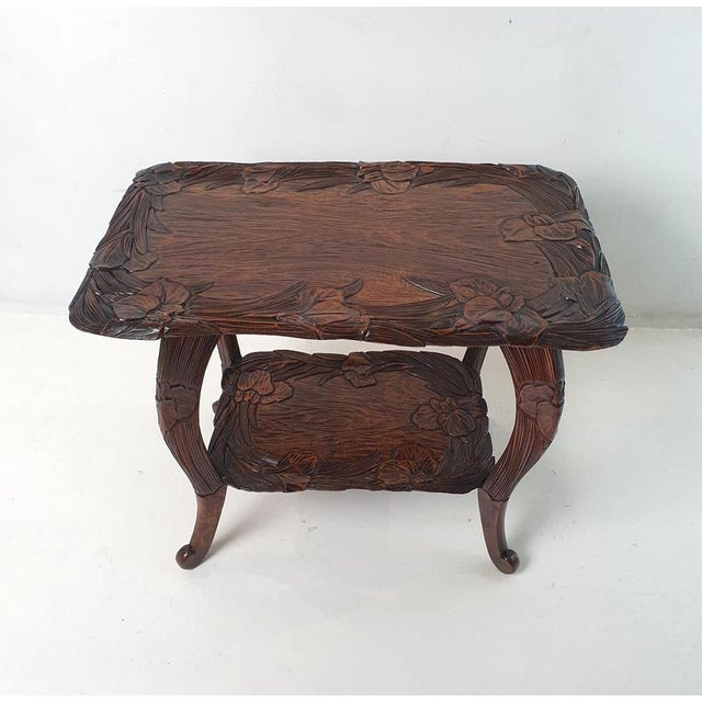 A Japanese Kamakura Bori carved side table, retailed by Liberty & Co. Circa 1900. These type of tables were commissioned...