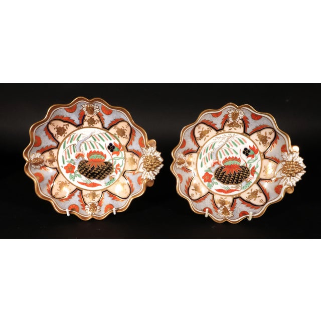 English English Porcelain Part Dessert Japan Pattern Service, Hammersley Factory For Sale - Image 3 of 9