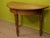 Early 20th Century Antique Demilune Table in Oak on Turned Legs, Circa 1900. For Sale - Image 5 of 7