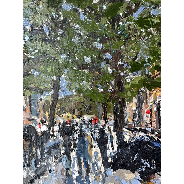 "Spring Showers" Modern Original Oil Painting by Jennifer Hohlfelder For Sale - Image 4 of 9