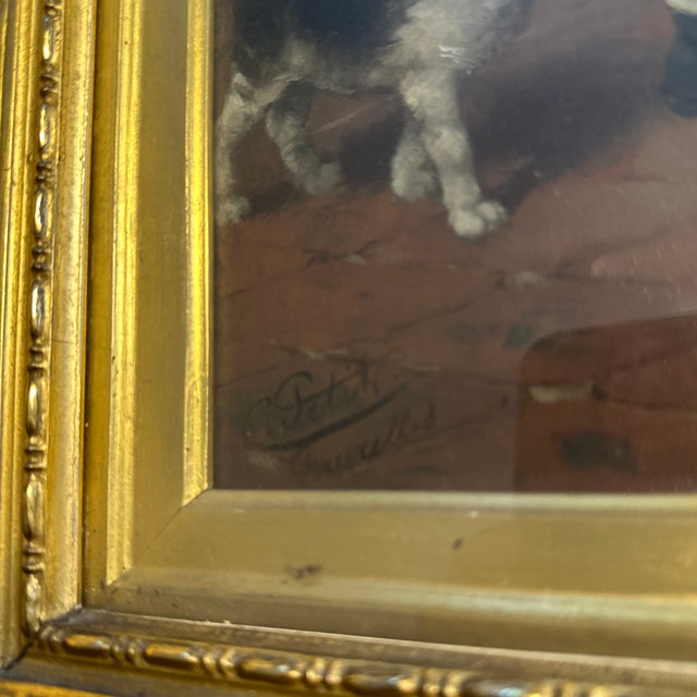 The Torn Dress, Corneille Petit, Brussels Belgian, 1882 For Sale - Image 4 of 9