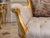 Late 20th Century Late20C French Artisan LouisXVI Gold Beige Velvet Settee-1Pc For Sale - Image 5 of 15