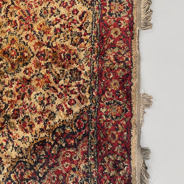 Textile Middle Eastern Modern Red and Beige Rug, 1980s For Sale - Image 7 of 11