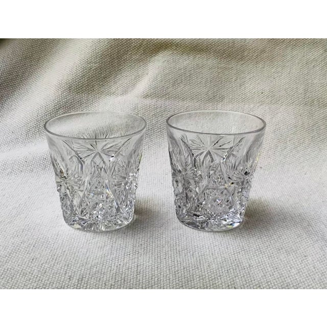 1880s French Crystal Shot Glasses - Pair For Sale - Image 9 of 9