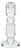 Zadie Crystal Glass Taper Candle Holder, Small For Sale