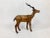 Mid-Century Modern Vintage Leather Antelope Figure, 1960s For Sale - Image 3 of 10