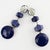 2000 - 2009 Angela Caputi Washed Blue Dangle Resin Geometric Clip Earrings For Sale - Image 5 of 8