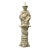 Vintage Chinoiserie Statue Musician on Pedestal For Sale