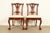 An outstanding pair of Chippendale or Georgian style side chairs or dining chairs In the manner of Baker Furniture USA,...