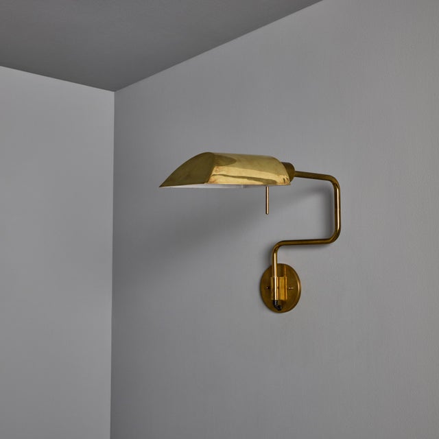 1970s Zonca Articulating Brass Wall Lamps - a Pair For Sale - Image 13 of 18
