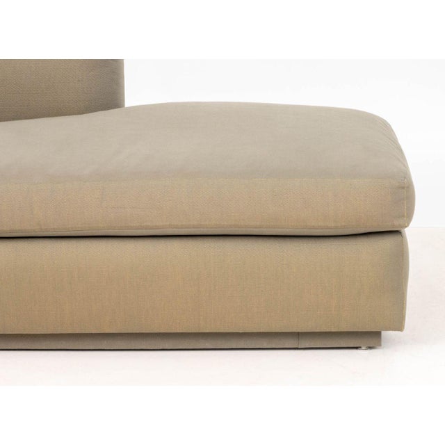 R. Jones and Associates Golden Sheen Upholstered Chaise Longue For Sale - Image 4 of 8