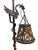 1910s Spanish Revival Cast Bronze Davenport Accent Floor Lamps with Flying Dragons, Twisted Tails - Restored Rewired For Sale - Image 12 of 16