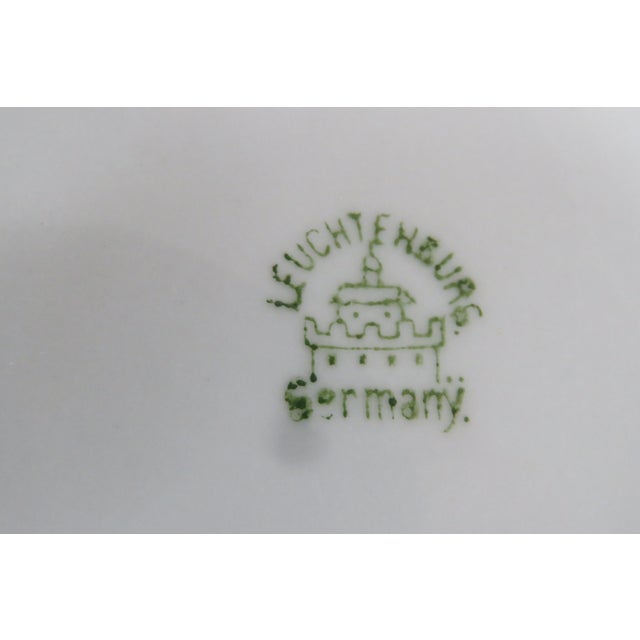 Leuchtenburg Germany Rose Raised Design Scalloped Edge 4592b For Sale - Image 11 of 13