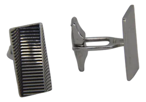 Art Deco Sterling Silver Cufflinks, 1930s, Set of 2