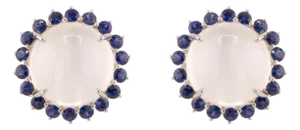 Late 20th Century Pair of Oscar Heyman Cats Eye Moonstone Earrings