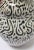 Moroccan Black Glazed Ceramic Vase With Arabic Calligraphy Writing For Sale In Palm Springs - Image 6 of 12