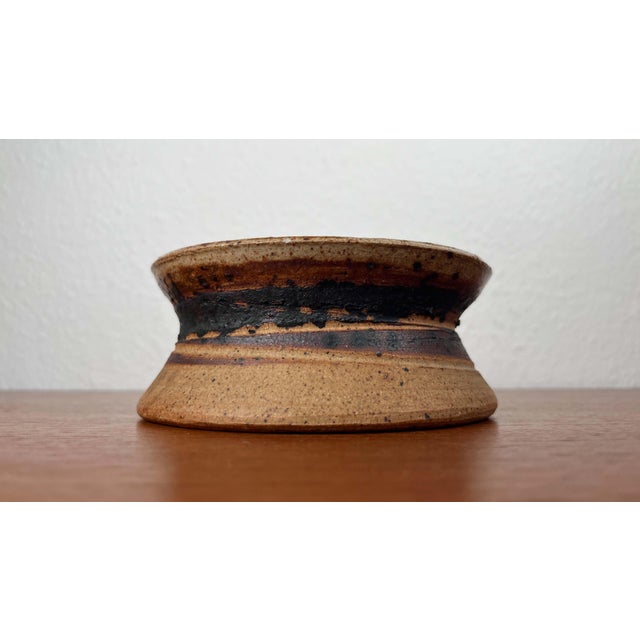 Mid-Century Modern Danish Studio Pottery Bowl by Tue Poulsen for Tue Keramik, 1960s For Sale - Image 11 of 12