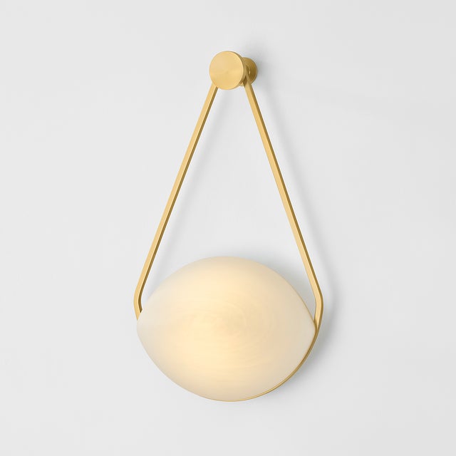 Hudson Valley Lighting Hudson Valley Lighting Blaina 10.5 in. 1 Light Wall Sconce in Aged Brass Finish For Sale - Image 4 of 11