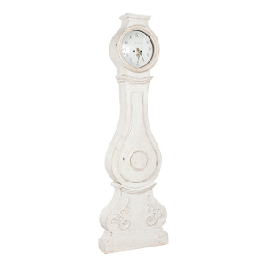 Early 19th Century White Swedish Mora Grandfather Clock