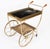 Mid-Century French Brass Galleried Drinks Trolley, 1950s For Sale - Image 9 of 15
