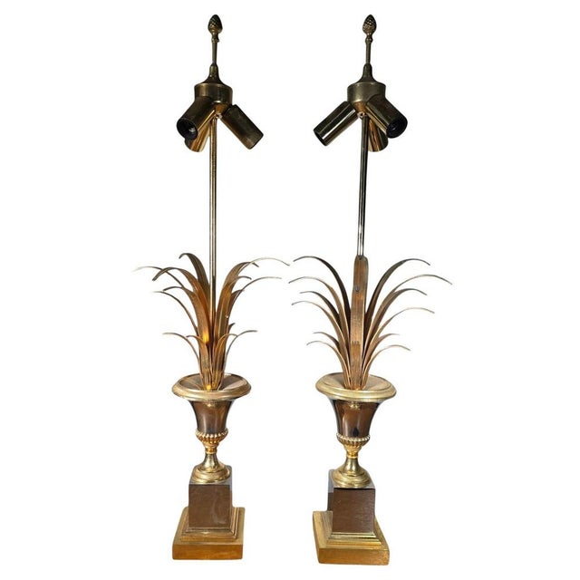 French Pineapple Lamps from Maison Jansen, 1970s, Set of 2 For Sale - Image 17 of 17