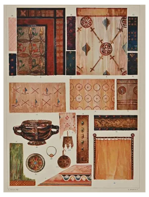 Andrea Alessio, Decorative Motifs: Byzantine Styles, Chromolithograph