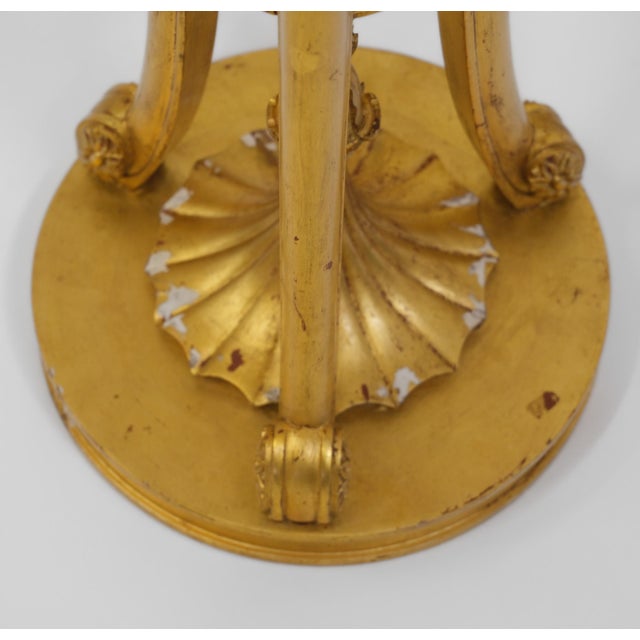Antique Gesso and Giltwood Torchère, 1880s For Sale - Image 11 of 14