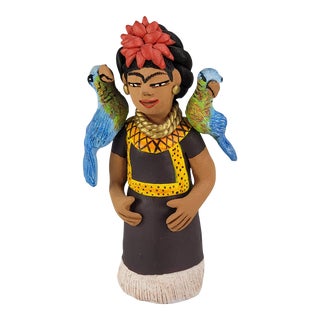 Vintage Frida Kahlo Sculpture by Josephine Aguilar For Sale