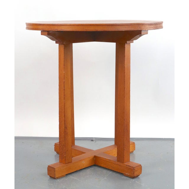 1960s MCM Air Ministry English Oak Table-Signed For Sale In New York - Image 6 of 8