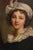 Oval Portrait of Young Woman, Oil on Cardboard, 1878, Framed For Sale - Image 4 of 10