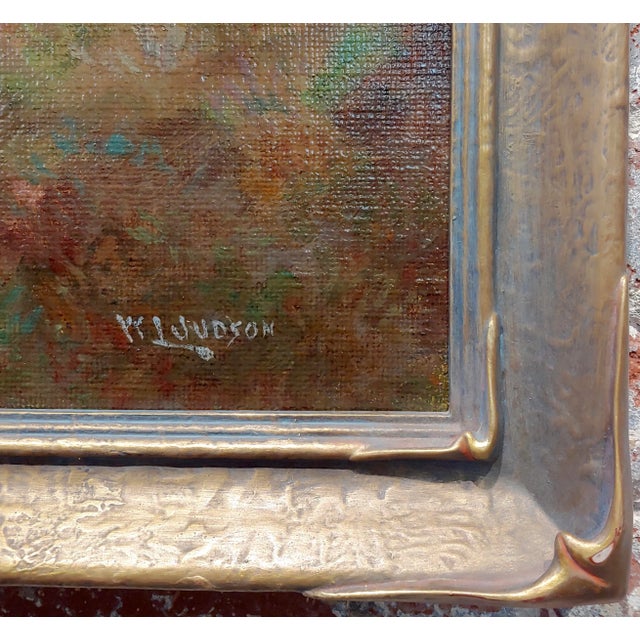 Brown William Lees Judson -Santa Barbara Landscape-Impressionist Oil Painting C1900s For Sale - Image 8 of 12