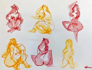 Cody Sketches Abstract Figurative Sketch