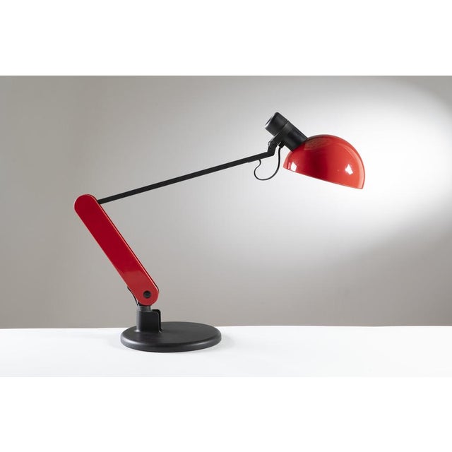 Large Vintage Adjustable Desk Lamp by Bruno Gecchelin for Guzzini, 1982 For Sale - Image 11 of 11
