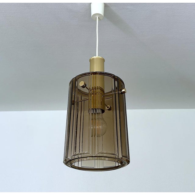 Space Age Pendant Light in Glass from Glashütte Limburg, 1950s For Sale - Image 12 of 12